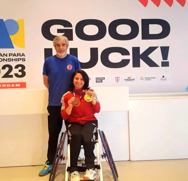 Torku Şeker Spor'un Tekerlekli Sandalye Badminton Milli Sporcusu Emine Seçkin Avrupa Şampiyonu