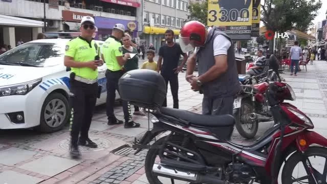 Trafiğe kapalı alanda motosikletlilere yönelik uygulama