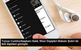 Tunus Cumhurbaşkanı Kays Said, Mısır Dışişleri Bakanı Samih Şukri ile İlişkileri Ele Aldı