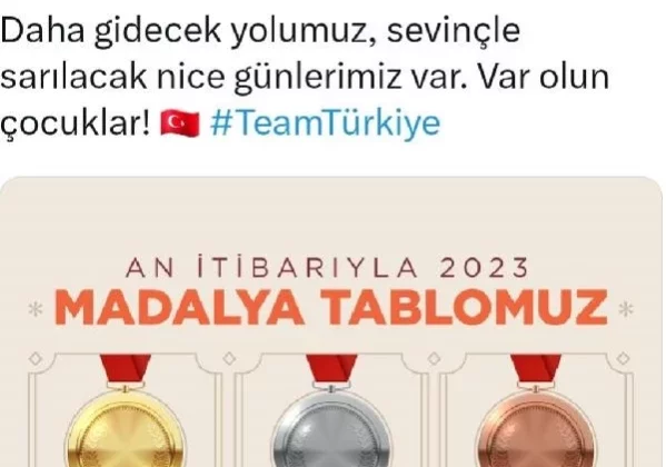 Türkiye 2023’te 3.617 madalya kazandı