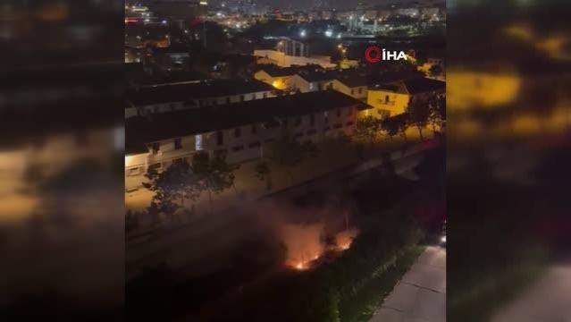Veliefendi Hipodromu Önündeki Yangında Kundakçı Şüphesi