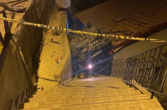 Zonguldak’ta silahlı saldırıdan kaçarken otomobiliyle kaza yapan kişi yaralandı