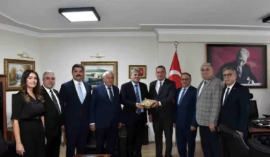 Aydın Ticaret Borsası Yönetimi, Aydın Cumhuriyet Başsavcılığı’na Atanan Ali Ulvi Yılmaz’a Hayırlı Olsun Ziyaretinde Bulundu