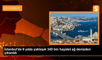 İstanbul’da 9 yılda yaklaşık 345 bin hayalet ağ denizden çıkarıldı