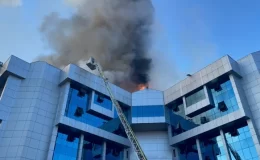 Konya Karatay Belediyesi binasında yangın çıktı