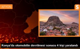 Konya’da Otomobil Devrildi: 4 Yaralı