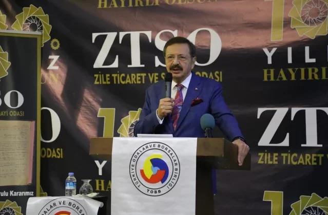 TOBB Başkanı Hisarcıklıoğlu, Zile TSO’nun 100. kuruluş yıl dönümü etkinliğine katıldı