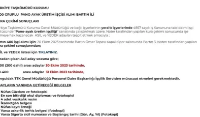 TTK Amasra Müessesine Maden İşçisi Başvuruları Başladı