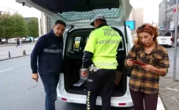 Taksim’de Taksi Şoförlerine Denetim Yapıldı