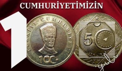 Türkiye Cumhuriyeti’nin 100. Yılı İçin 5 TL Madeni Para Basıldı