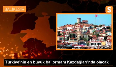 Türkiye’nin en büyük bal ormanı Kazdağları’nda olacak