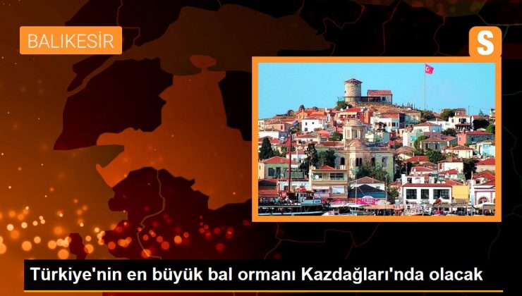 Türkiye’nin en büyük bal ormanı Kazdağları’nda olacak