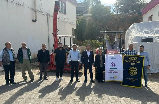 Uluslararası Rotary Afet Fonu’ndan Adıyaman Süt Üreticileri Birliğine Traktör ve Silaj Makinesi Hibe Edildi