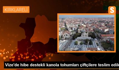 Vize İlçesinde Yüzde 75 Hibe Destekli Kanola Tohumu Dağıtıldı