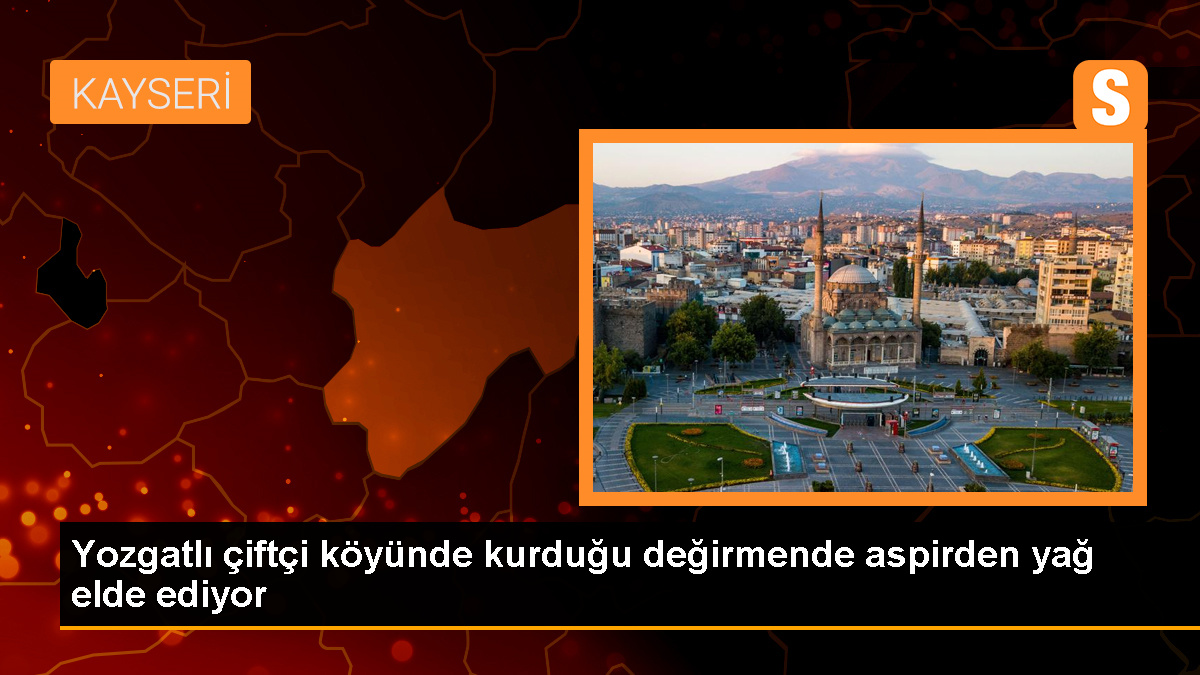 Yozgatlı çiftçi, aspir değirmeniyle yağ elde ediyor ve hayvan yemini karşılıyor
