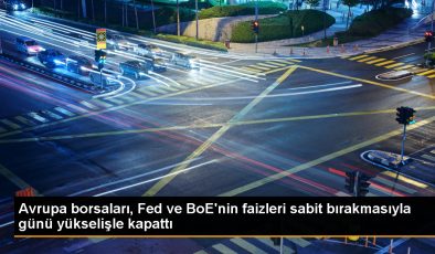 Avrupa Borsaları Fed ve BoE Kararlarına Olumlu Tepki Vererek Yükseldi