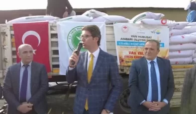 Erciş’te çiftçilere büyük destek – Son Dakika