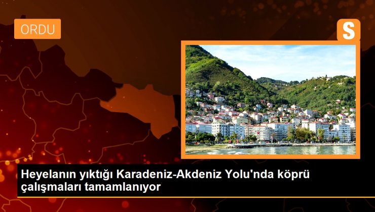 Heyelanın yıktığı, 50 ili ilgilendiren yolun çalışmalarında sona yaklaşıldı 1 Heyelanın yıktığı, 50 ili ilgilendiren yolun çalışmalarında sona yaklaşıldı