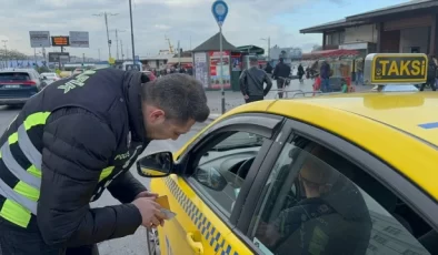 İstanbul’da Taksicilere Denetim: Emniyet Kemeri Takmayanlara Cezalar Kesildi