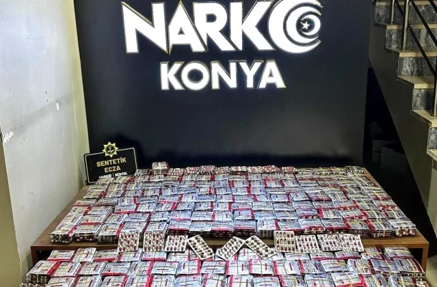Konya’da 32 Bin 200 Adet Uyuşturucu Hap Ele Geçirildi