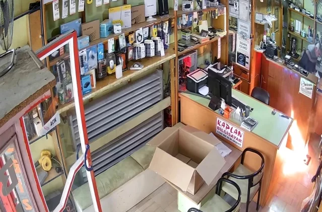 Konya’da Teknik Serviste Tablet Patladı