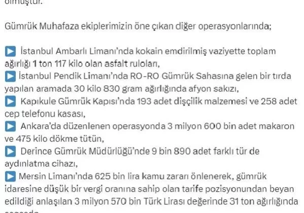 Mersin Limanı’nda 113 Bin 250 Adet Kaçak Elektronik Sigara Ele Geçirildi