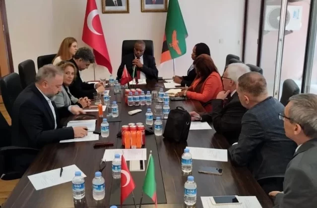 SANKON Genel Başkanı Zambiya Büyükelçiliğini Ziyaret Etti