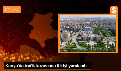 Konya’da servis aracının karıştığı zincirleme kaza: 8 yaralı