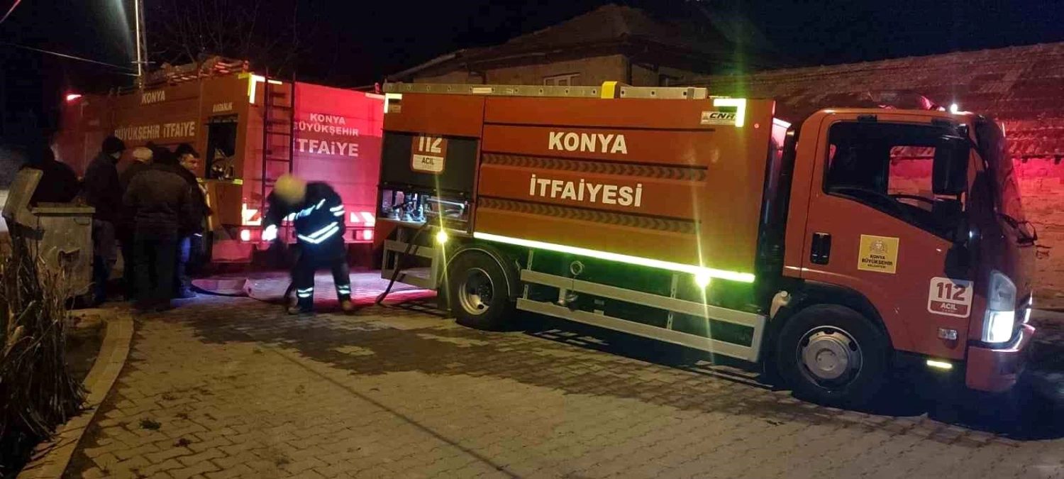 Konya Beyşehir’de çıkan yangın söndürüldü
