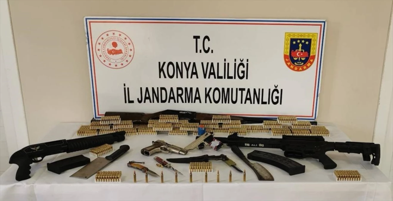 Konya’da silah ve mühimmat kaçakçılığı operasyonu: 3 şüpheli gözaltına alındı