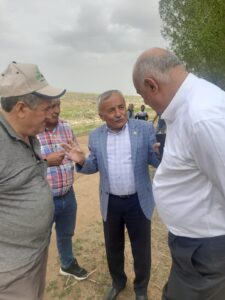 ÇUMRA ZİRAAT ODASI BAŞKANI MEHMET KARADAĞ VE PANKOBİRLİK GENEL BAŞKANI RAMAZAN ERKOYUNCU, OBRUKLARI YERİNDE İNCELEDİ