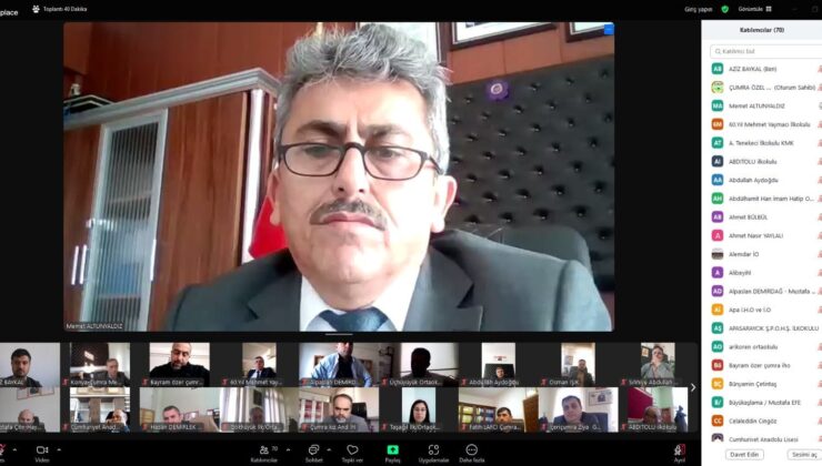 Çumra İlçe Milli Eğitim Müdürü Mehmet Altunyaldız Başkanlığında Okul Müdürleri Toplantısı Gerçekleşti