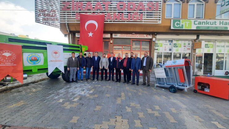 Selçuklu İlçe Tarım ve Orman Müdürlüğü’nden KOP İle Katı Gübre Dağıtma Römorku ve Koyun Yıkama Makinesi Teslimi