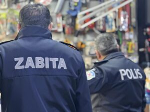 Çumra Emniyet ve Zabıta Ekiplerinden Kaldırım ve Yol Denetimi