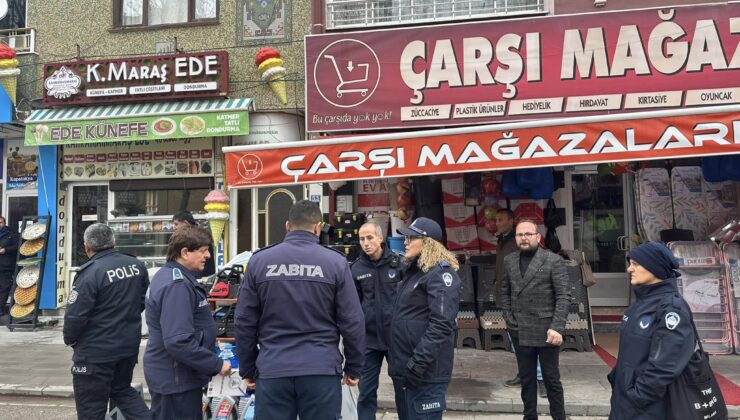 Çumra Emniyet ve Zabıta Ekiplerinden Kaldırım ve Yol Denetimi