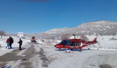 Konya’da Hava Ambulansı Kalp Hastası İçin Görevde