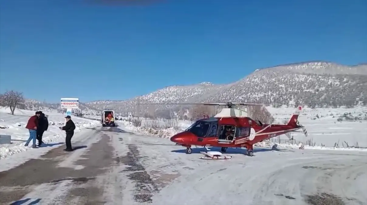 konya'da hava ambulansı