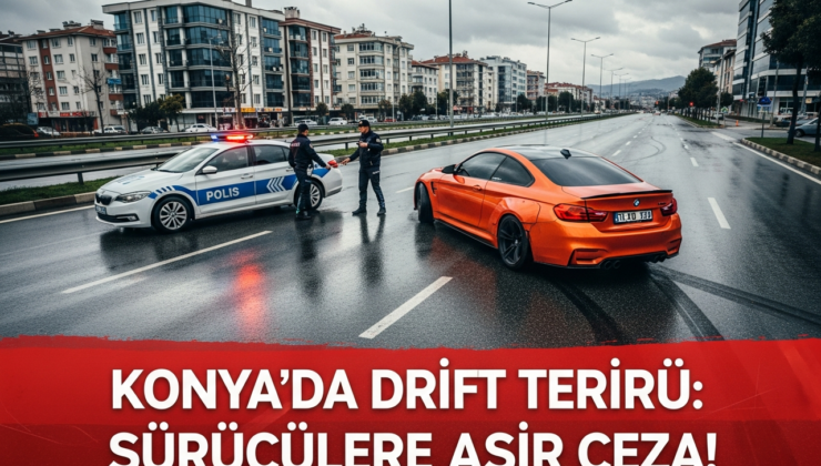 Konya’da Drift Terörü: Sürücülere Ağır Ceza!