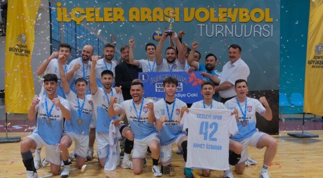 Hadim, Voleybol Turnuvası’nda Şampiyon Oldu