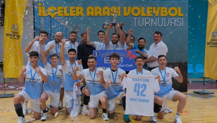 Hadim, Voleybol Turnuvası’nda Şampiyon Oldu