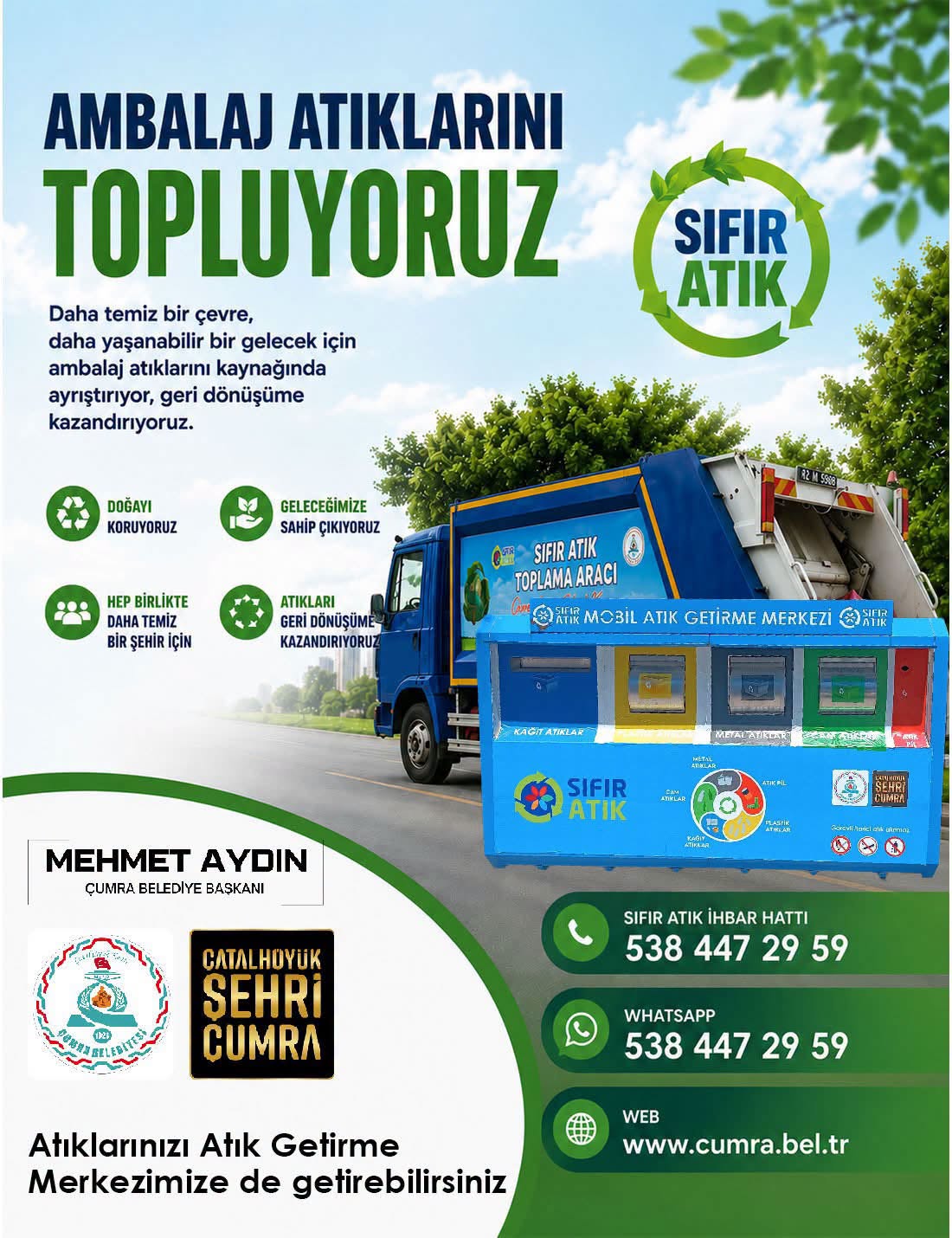 Sürdürülebilir Gelecek İçin Çumra Ambalaj Atıkları Geri Dönüşüme Kazandırılıyor - 1